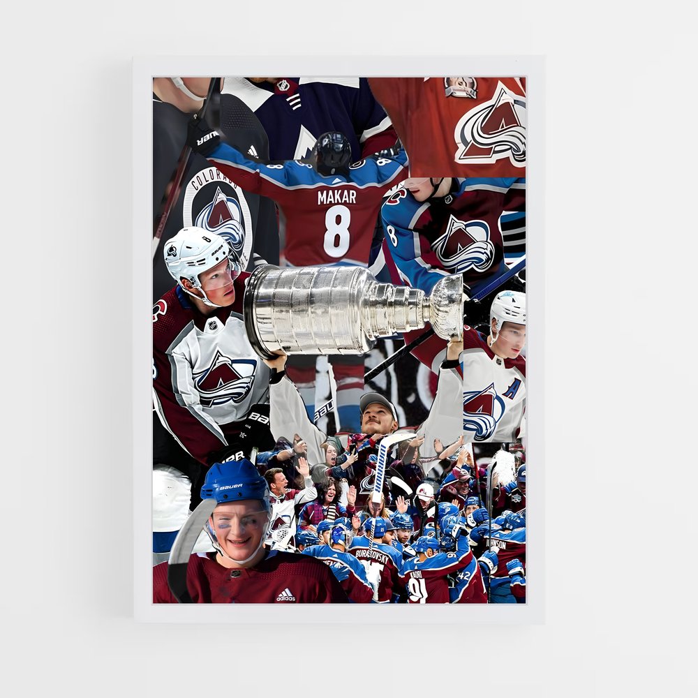 Poster Victoire Avalanche – affiche Hockey sur glace (vue 3)